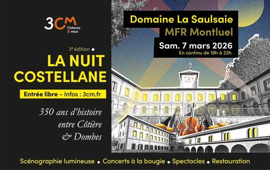 Retour de la Nuit Costellane, samedi 7 mars au Domaine de la Saulsaie